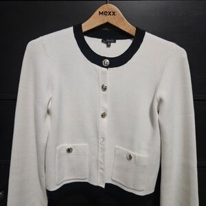 Dynamite Women's Cream and Black Blazer